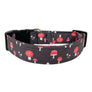 Mushrooms in Red and Black Dog Collar