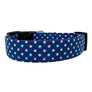 Blue Polka Dots Dog Collar