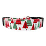 Christmas Trees in Red Dog Collar