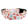 Mushrooms in Red and Blue Dog Collar