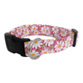 Pink Daisy Dog Collar