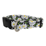 Black Daisy Dog Collar