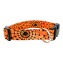Orange Web Dog Collar