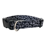 Black and White Pumpkins Dog Collar