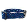 Blue Polka Dots Dog Collar