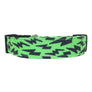 Lightning Bolts in Green Dog Collar