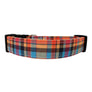 Orange Plaid Dog Collar