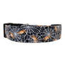 Orange Spiders Dog Collar