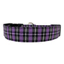 Purple Plaid Dog Collar