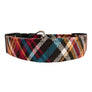 Red Plaid Dog Collar
