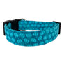Turquoise Pumpkins Dog Collar