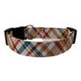 Red Plaid Dog Collar
