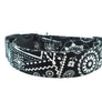 Black and White Bandana Dog Collar