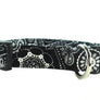 Black and White Bandana Dog Collar