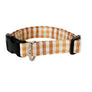 Brown and Tan Plaid Dog Collar