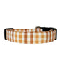 Brown and Tan Plaid Dog Collar