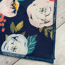 Navy Floral Bandana