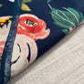 Navy Floral Bandana