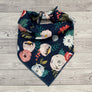Navy Floral Bandana