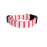 Pink Stripes Dog Collar