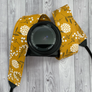 Mustard Woodland Floral Camera Strap