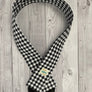 Black and White Checkered Camera Strap
