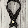 Black and White Polka Dot Camera Strap