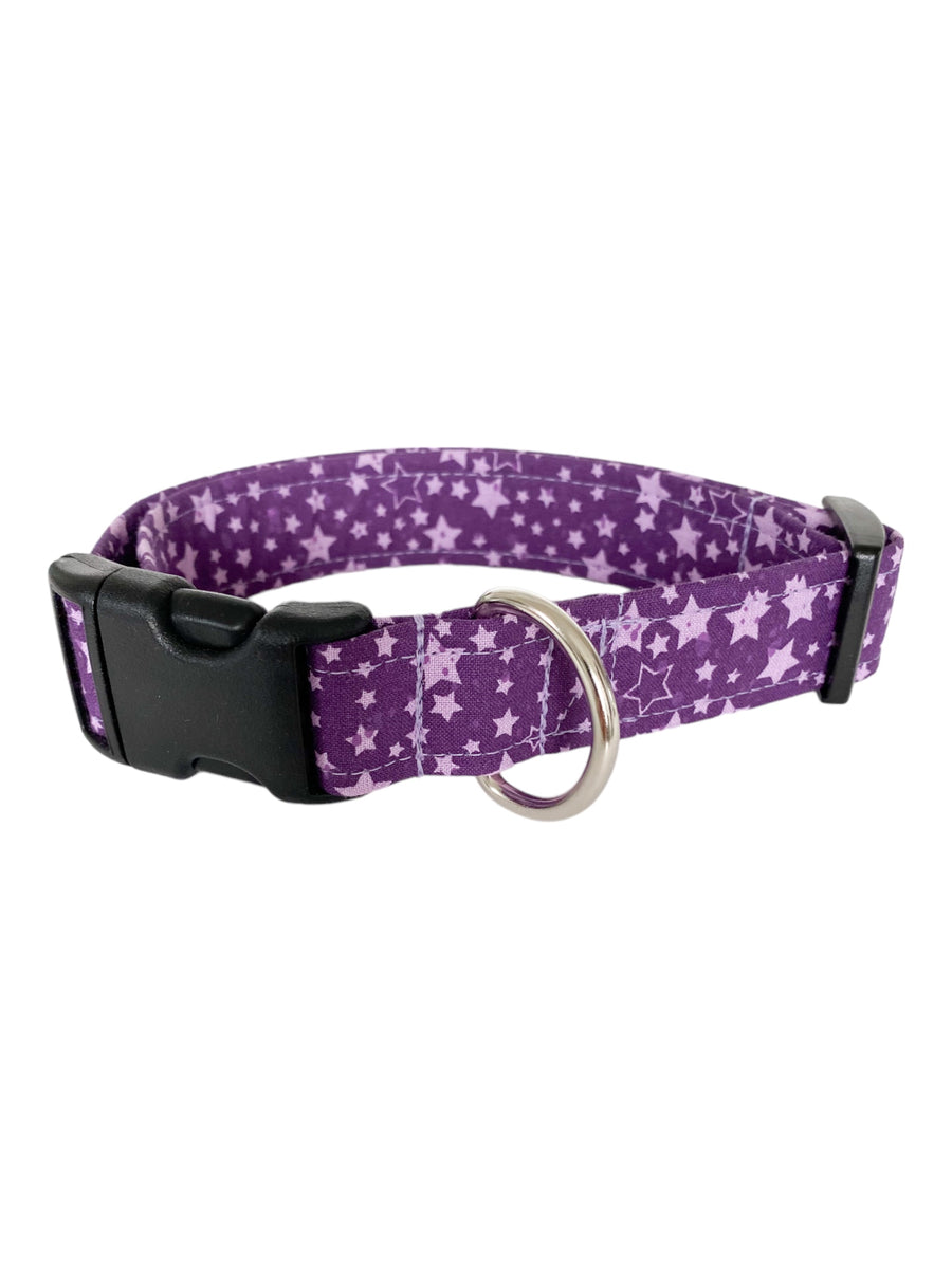 Purple Stars Dog Collar