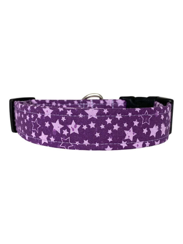 Purple Stars Dog Collar