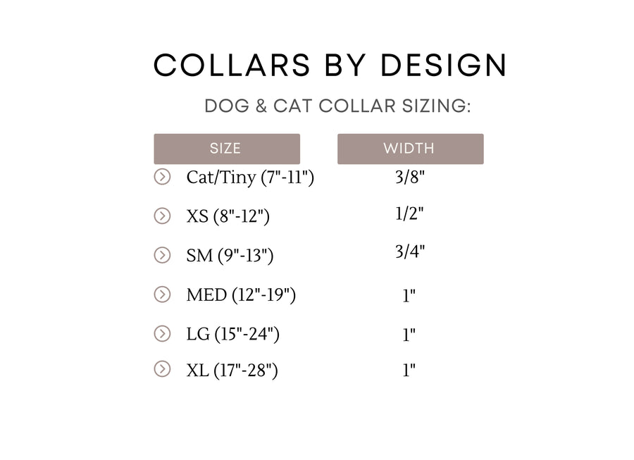 Black Daisy Dog Collar