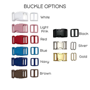 Red and White Hearts Dog Collar