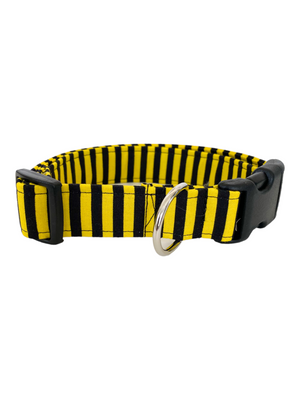 Black and Yellow Stripe Dog Collar