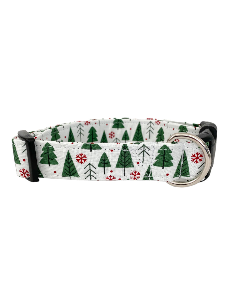 Christmas Trees Dog Collar