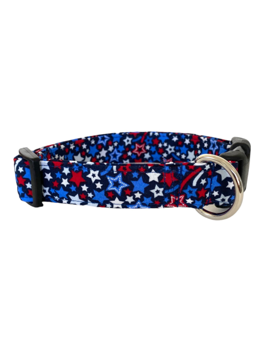 Patriotic Stars Dog Collar