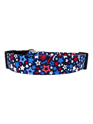 Patriotic Stars Dog Collar