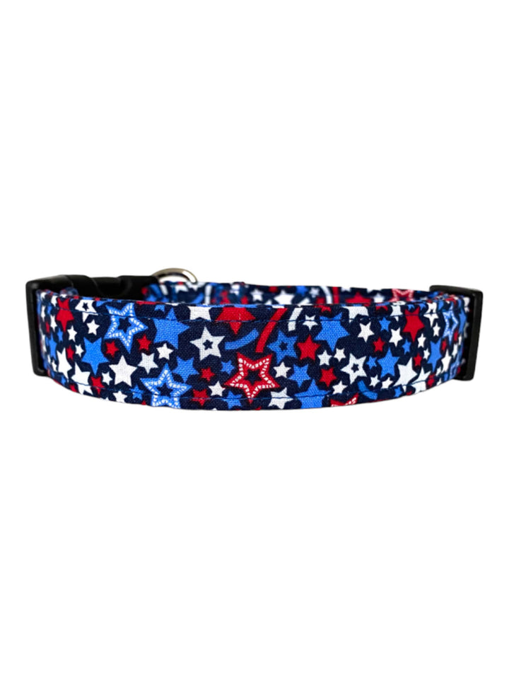 Patriotic Stars Dog Collar