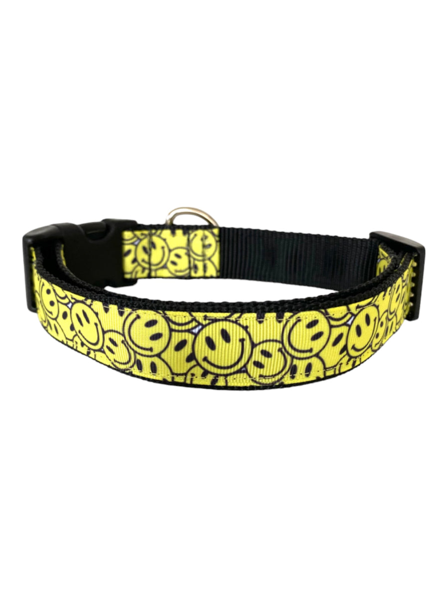 Smiley Face Dog Collar