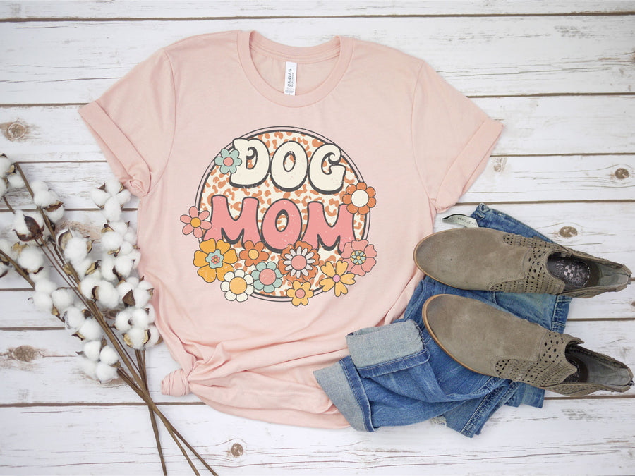 Dog Mom Floral Shirt – Collars by Design - Main Image