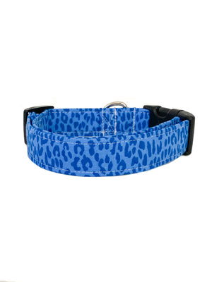 Blue Leopard Dog Collar