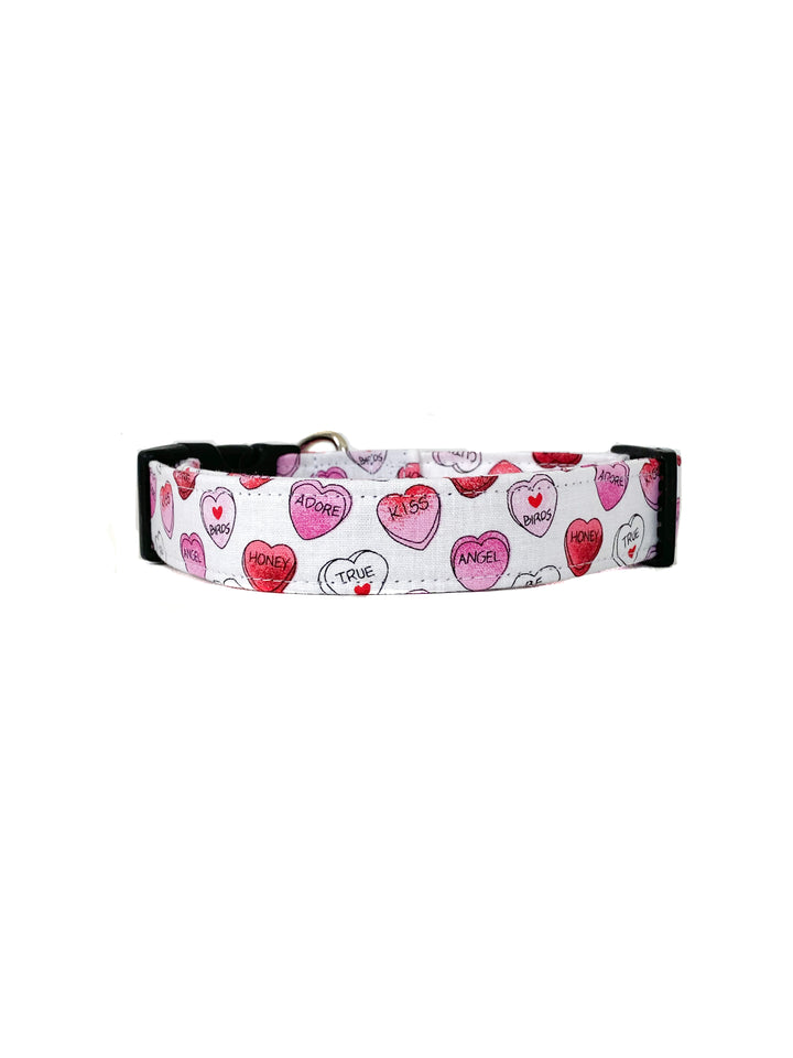 Conversation Hearts Dog Collar