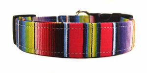 Serape Stripe Dog Collar