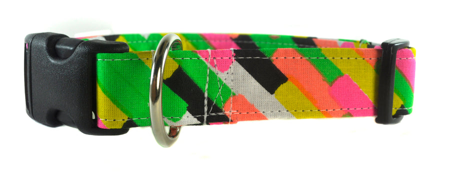 New Wave in Neon Dog Collar