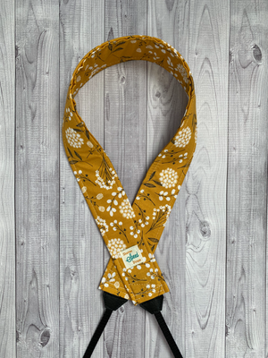 Mustard Woodland Floral Camera Strap
