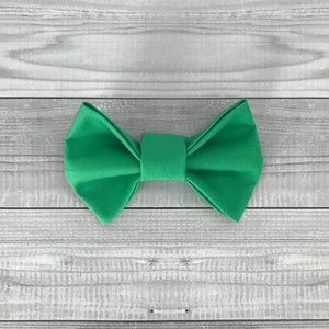 Green Envy Dog Bow