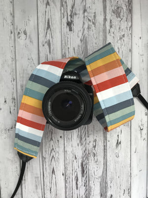 Retro Stripe Camera Strap