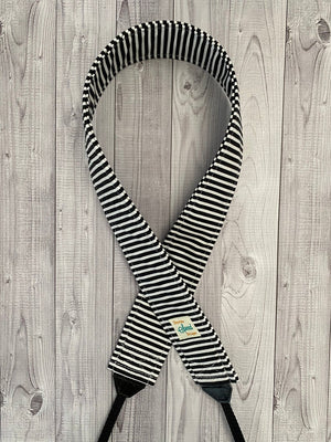Black and White Stripe Camera Strap