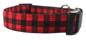 Buffalo Plaid Dog Collar - Collars by Design