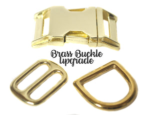 Brass Buckle Upgrade - Collars by Design