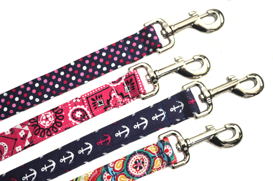 Custom Leash to Match Your Collar - Your Choice of Fabric and Size - Collars by Design