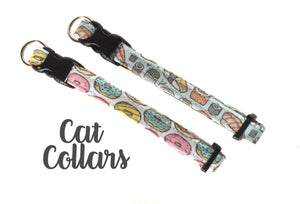 Cat Collar - Your Choice of Fabric and Size - Collars by Design